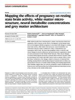 Mapping the effects of pregnancy on resting state brain activity, white matter microstructure, neural metabolite concentrations and grey matter architecture