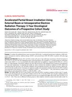 Accelerated partial breast irradiation using external beam or Intraoperative electron radiation therapy