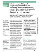 Effectiveness, usability and acceptability of a smart inhaler programme in patients with asthma
