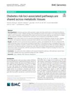 Diabetes risk loci-associated pathways are shared across metabolic tissues