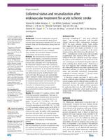 Collateral status and recanalization after endovascular treatment for acute ischemic stroke