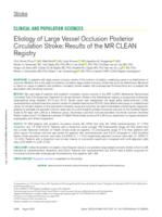Etiology of large vessel occlusion posterior circulation stroke