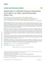 Added value of a blinded outcome adjudication committee in an open-label randomized stroke trial