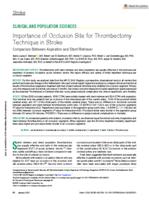 Importance of occlusion site for thrombectomy technique in stroke