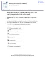 Navigation ability in patients with acquired brain injury