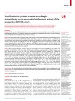 Stratification in systemic sclerosis according to autoantibody status versus skin involvement