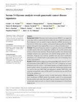 Serum N ‐Glycome analysis reveals pancreatic cancer disease signatures