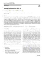 Antibody glycosylation in COVID-19