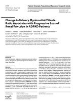 Change in urinary myoinositol/citrate ratio associates with progressive loss of renal function in ADPKD patients