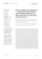 Affinity capillary electrophoresis