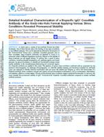 Detailed analytical characterization of a bispecific IgG1 CrossMab antibody of the knob-into-hole format applying various stress conditions revealed pronounced stability