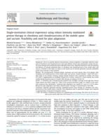 Single-institution clinical experience using robust intensity modulated proton therapy in chordoma and chondrosarcoma of the mobile spine and sacrum