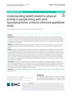 Understanding beliefs related to physical activity in people living with axial Spondyloarthritis