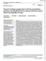 The role of violence perpetration in driving externalizing problems and offending behavior among youth from eastern Democratic Republic of Congo