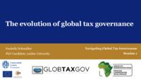 The evolution of global tax governance