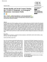 Mental health and social contact during the COVID-19 pandemic