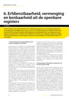 Erfdienstbaarheid, vermenging en kenbaarheid uit de openbare registers