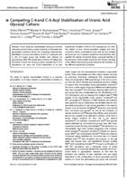 Competing C‐4 and C‐5‐acyl stabilization of uronic acid glycosyl cations