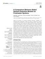 A comparison between global nutrient retention models for freshwater systems