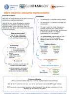 BEPS minimum standards implementation