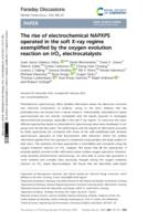 The rise of electrochemical NAPXPS operated in the soft X-ray regime exemplified by the oxygen evolution reaction on IrOx electrocatalysts