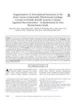 Augmentation of anterolateral structures of the knee causes undesirable tibiofemoral cartilage contact in double-bundle anterior cruciate ligament reconstruction