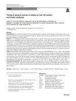 Timing of physical activity in relation to liver fat content and insulin resistance