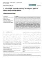 A human rights approach to energy