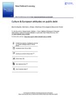 Culture and European attitudes on public debt