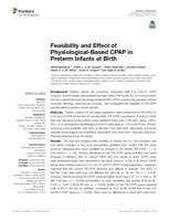 Feasibility and effect of physiological-based CPAP in preterm infants at birth