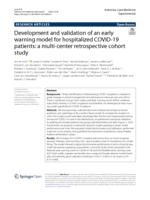 Development and validation of an early warning model for hospitalized COVID-19 patientscohort study