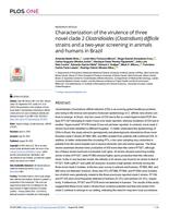 Characterization of the virulence of three novel clade 2 Clostridioides (Clostridium) difficile strains and a two-year screening in animals and humans in Brazil