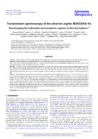 Transmission spectroscopy of the ultra-hot Jupiter MASCARA-4 b