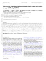 Spectroscopic confirmation of a gravitationally lensed Lyman-break galaxy at z_[CII] = 6.827 using NOEMA