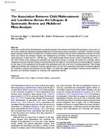 The association between child maltreatment and loneliness across the lifespan