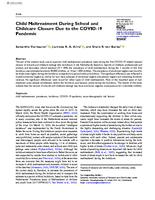 Child maltreatment during school and childcare closure due to the COVID-19 pandemic