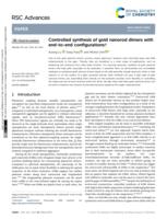 Controlled synthesis of gold nanorod dimers with end-to-end configurations