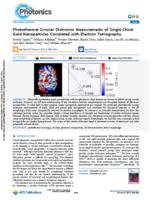 Photothermal circular dichroism measurements of single chiral gold nanoparticles correlated with electron tomography