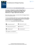 Increase in thalamic cerebral blood flow is associated with antidepressant effects of ketamine in major depressive disorder