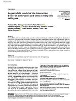 A gastruloid model of the interaction between embryonic and extra-embryonic cell types