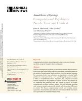 Computational psychiatry needs time and context