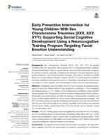 Early preventive intervention for young children with sex chromosome trisomies (XXX, XXY, XYY)