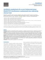 Antibiotic prophylaxis for acute cholecystectomy