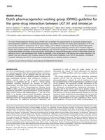 Dutch pharmacogenetics working group (DPWG) guideline for the gene-drug interaction between UGT1A1 and irinotecan