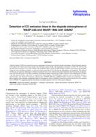 Detection of CO emission lines in the dayside atmospheres of WASP-33b and WASP-189b with GIANO