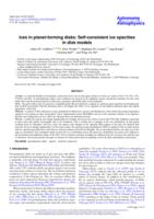 Ices in planet-forming disks