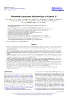 Filamentary structures of ionized gas in Cygnus X