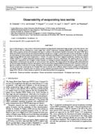 Observability of evaporating lava worlds