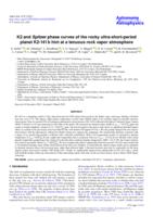 K2 and Spitzer phase curves of the rocky ultra-short-period planet K2-141 b hint at a tenuous rock vapor atmosphere