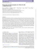 Water observed in the atmosphere of tau Boötis Ab with CARMENES/CAHA